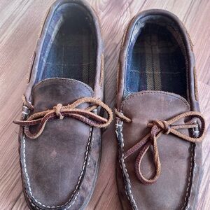 Men's Brown Leather LLBean slippers